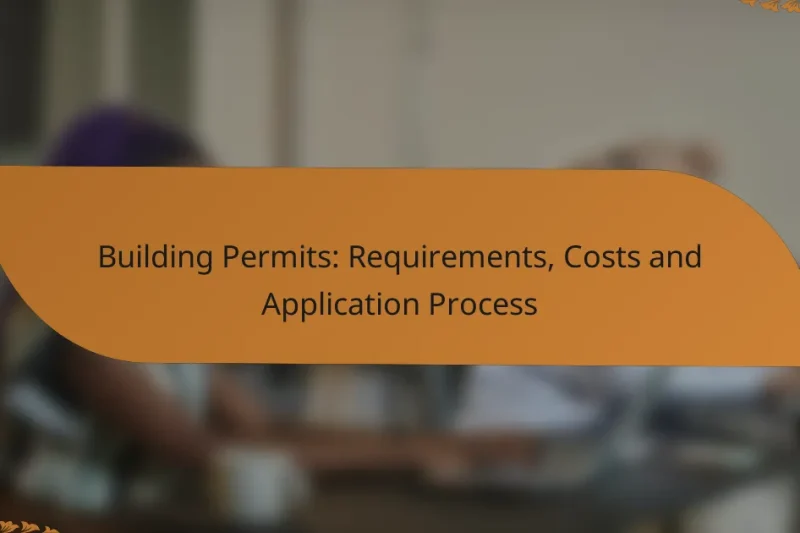 Building Permits: Requirements, Costs and Application Process
