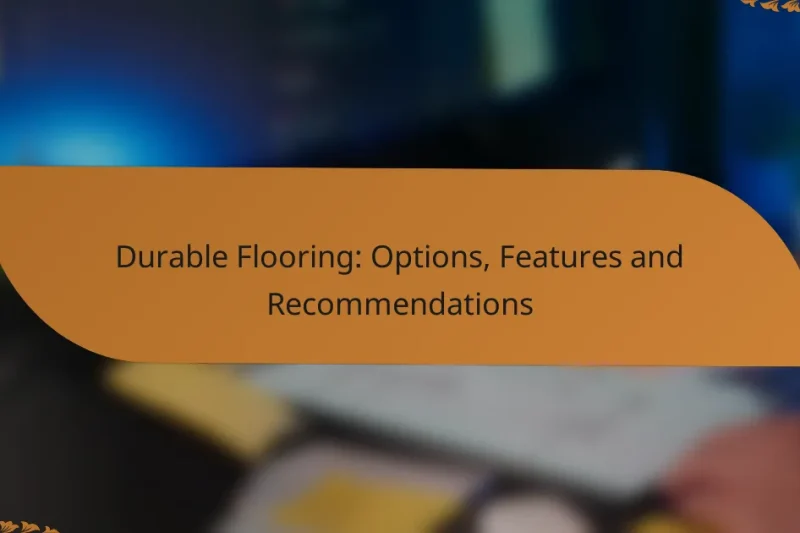 Durable Flooring: Options, Features and Recommendations