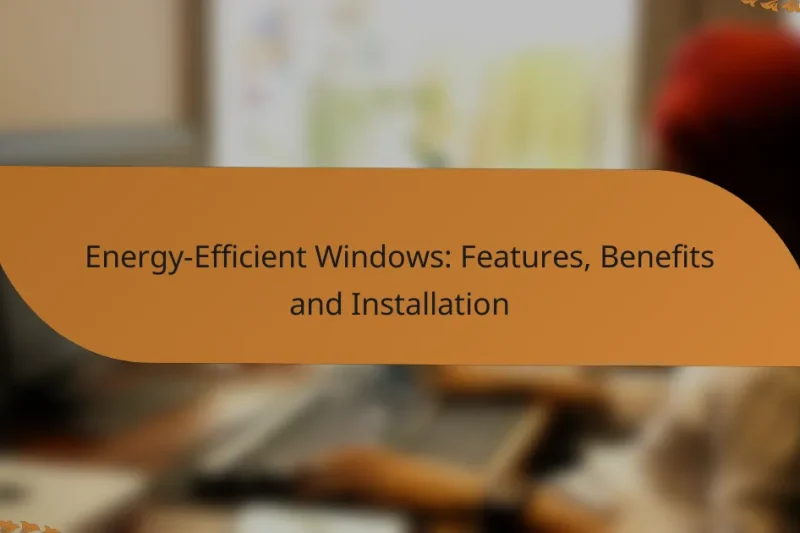 Energy-Efficient Windows: Features, Benefits and Installation