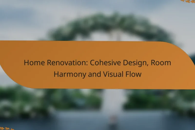 Home Renovation: Cohesive Design, Room Harmony and Visual Flow