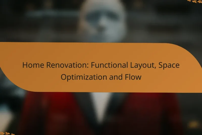 Home Renovation: Functional Layout, Space Optimization and Flow