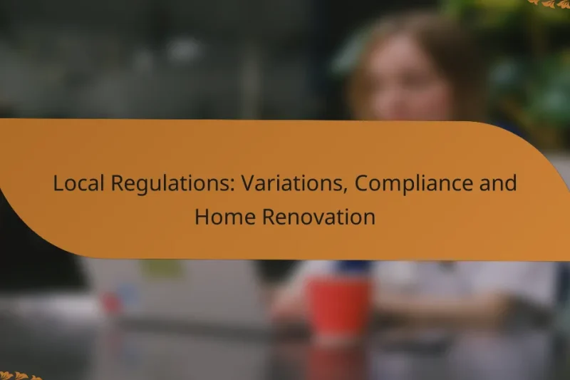 Local Regulations: Variations, Compliance and Home Renovation